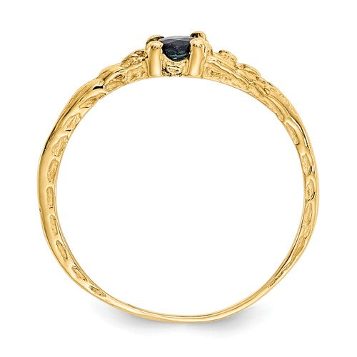 Buy Baby Jewelry | September / Sapphire | Baby Ring | 14K Yellow Gold | Madi K | Shop Madi K only at Avonlea Jewelry.