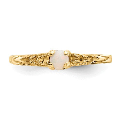 Buy Baby Jewelry | October / Opal | Baby Ring | 14K Yellow Gold | Madi K | Shop Madi K only at Avonlea Jewelry.