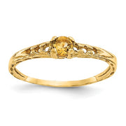 Buy Baby Jewelry | November / Citrine | Baby Ring | 14K Yellow Gold | Madi K | Shop Madi K only at Avonlea Jewelry.