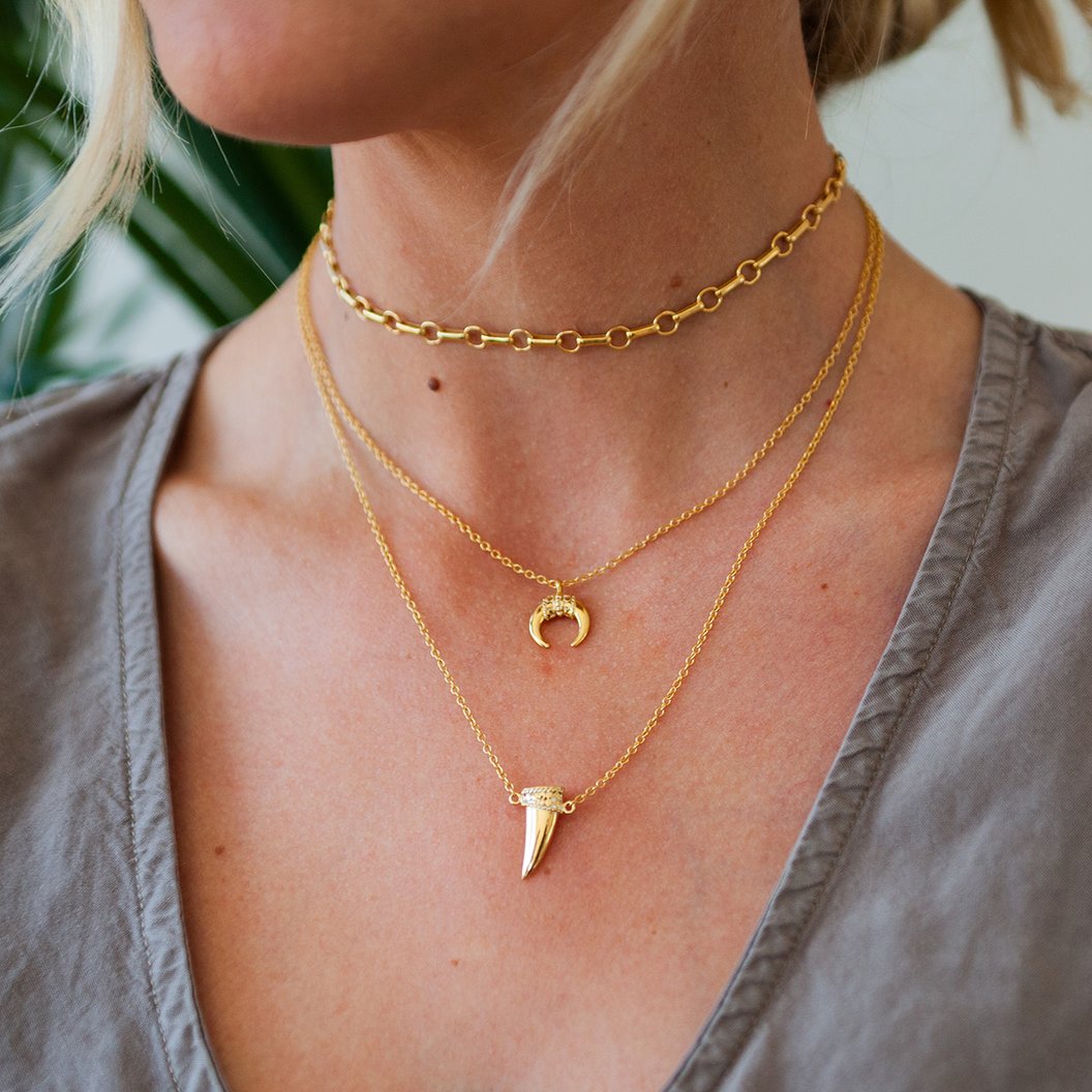 Buy ANNA BECK | TUSK NECKLACE | GOLD / Sterling Silver | Shop Anna Beck only at Avonlea Jewelry.