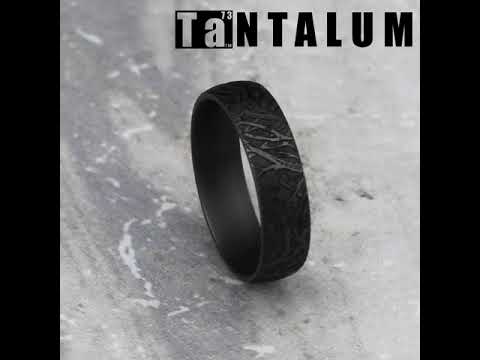 6mm Tantalum - Dark Doomed Enchanted Forest | Benchmark Rings