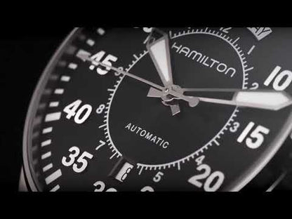 Khaki Aviation Pilot Day Date Automatic Watch | Hamilton