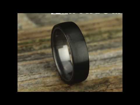 6.5mm Tantalum and Black Titanium Ring | Benchmark Rings