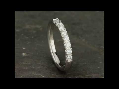 14K White Gold 0.32cts Lab Grown Diamond Butterfly Set Band | Benchmark Rings