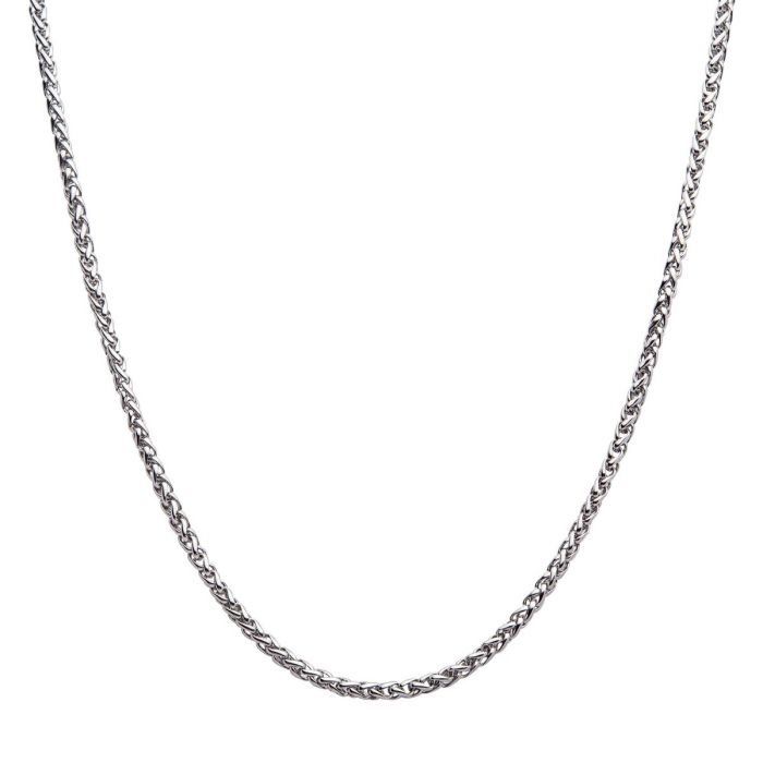4mm Steel Wheat Chain Necklace | 22" | INOX