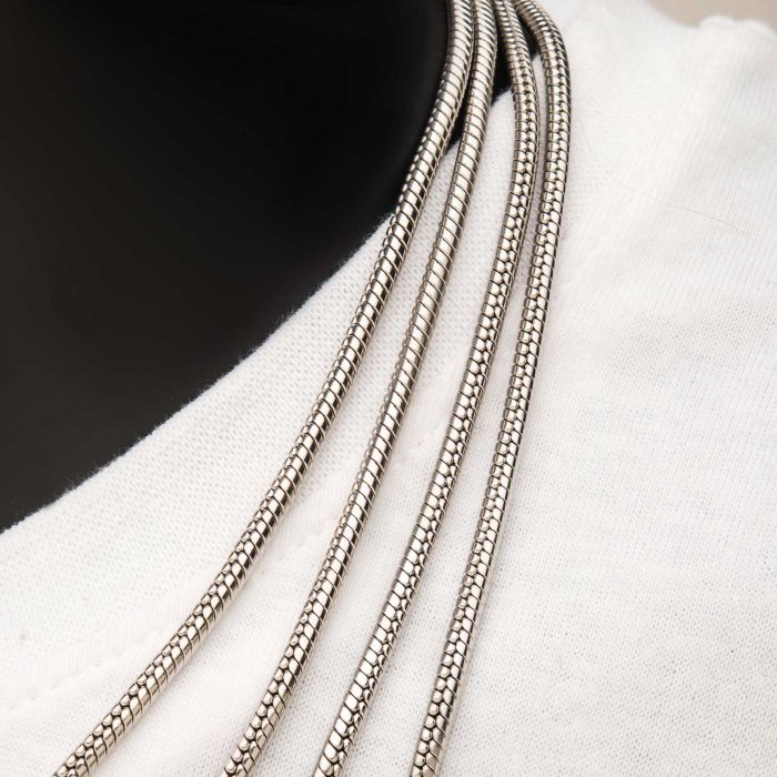 3mm Steel Rattail Chain | 24" | INOX