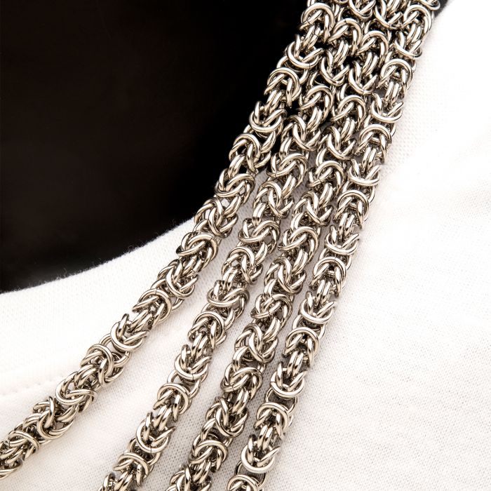 6mm Steel King Byzantine Chain | 24" | INOX