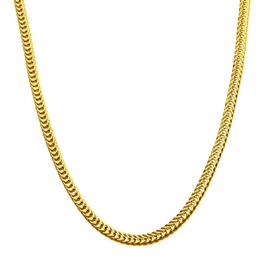 6mm 18K Gold Plated Foxtail Chain | 20" | INOX