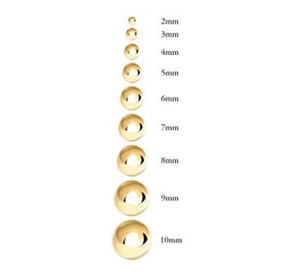 Buy Ball Stud Earrings | 3mm to 10mm | USA Made | 14K Gold | Shop Baxley Jewelry only at Avonlea Jewelry.