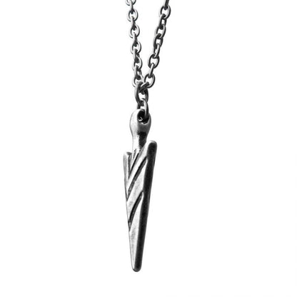 Stainless Steel and Antiqued Finish Arrowhead Pendant with Chain | INOX