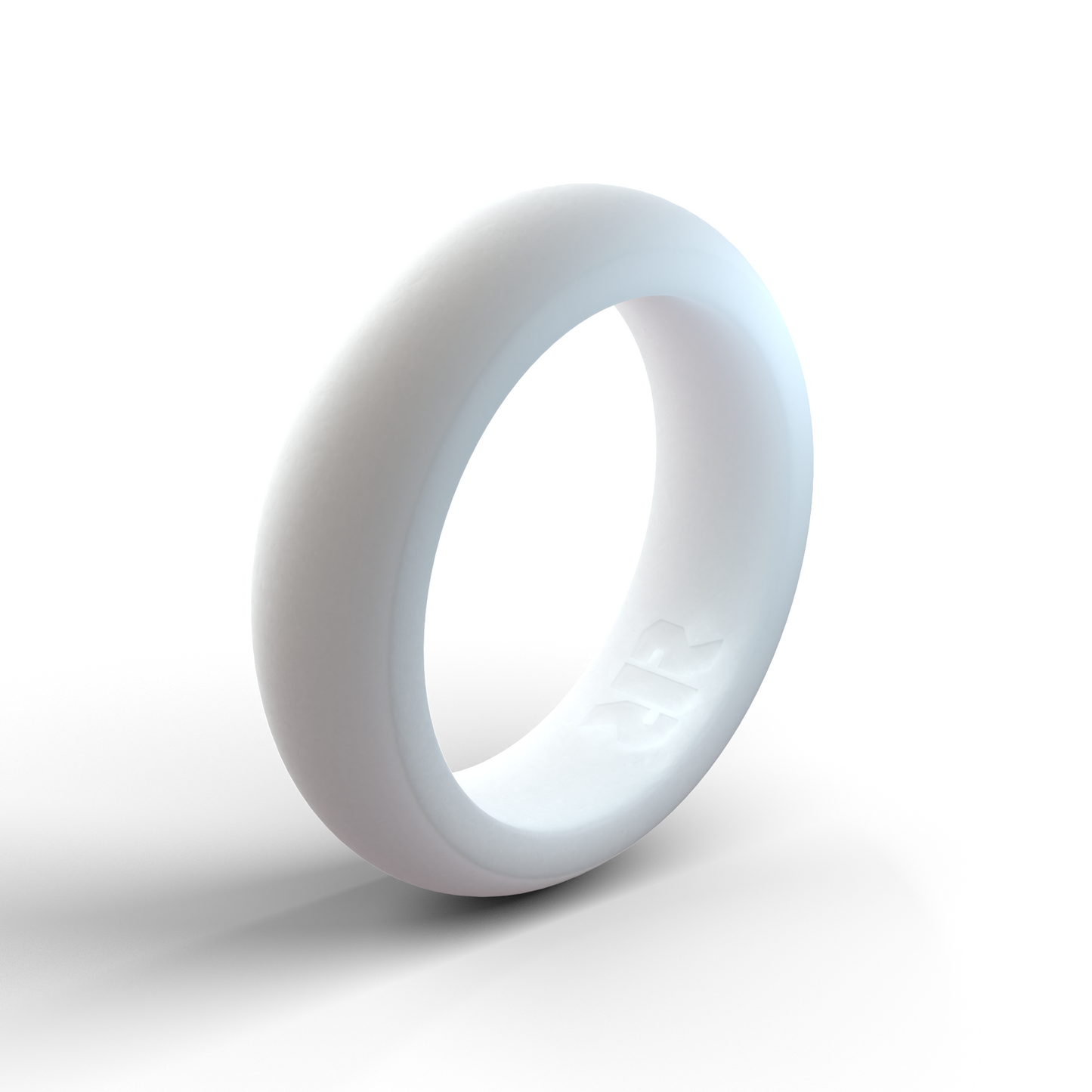 Women's White Silicone Wedding Ring